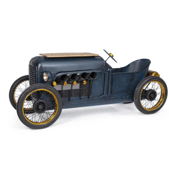 Antique Car Serving Bar Table with Storage (92 Inches)