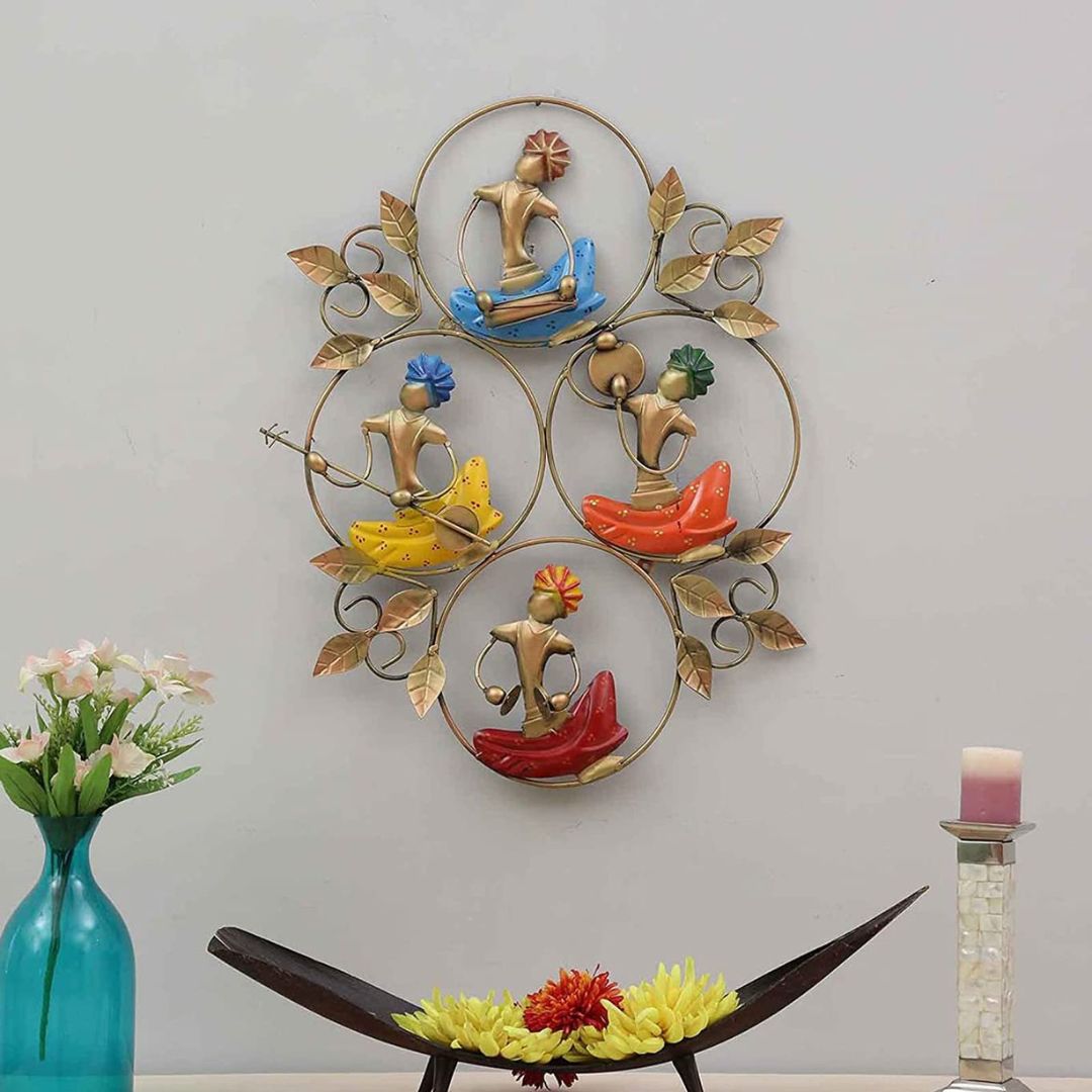 Anti Musicians Ring Metal Wall Art (24 x 20 Inches) – Hansart