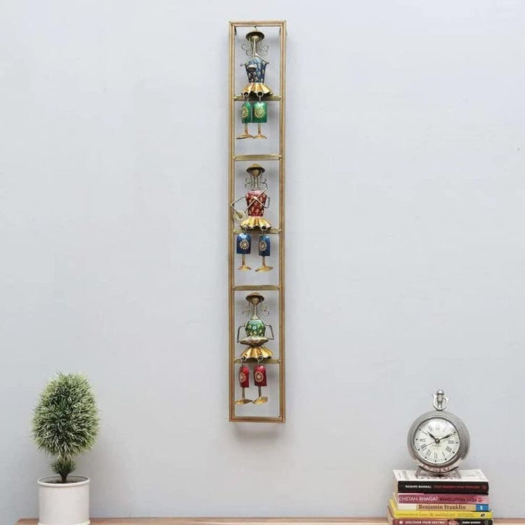 Metal Wall Decor by Hansart Total Wall Coverage Area: 6 x 36 Inches Made of Premium-Quality Iron Metal Anti-rust powder coating used Hanging Mechanism included Perfect for your living room, bedroom, hall, office reception, guest room, and hotel reception The product is packed by professionals for safe delivery Designed to make your home look complete "Hansart Made In India because India itself is an art".