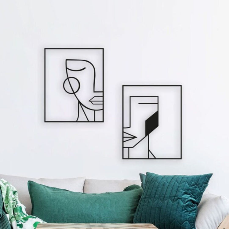 Elevate your living room with our exquisite Half Face Metal Wall Art. Crafted with premium materials, this stunning piece will add a touch of sophistication to any space. Its unique design and intricate details will surely captivate your guests and elevate your interior decor. Elevate your space with this luxurious piece of art. ✅Measures 20 x 28 inches Each ✅Constructed of High Quality Metal ✅Anti-rust powder coating used for long lasting finish