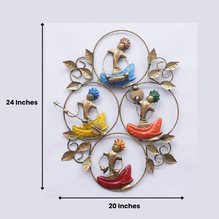 Beautifully crafted from premium-quality iron metal, this exquisite metal wall art features an elegant design of 4 Anti Musicians Ring Metal Wall Art. This eye-catching piece is sure to bring a unique, stylish touch to any wall. Made of High Quality Iron Metal It feature an anti-rust powder coating for long lasting finish Hanging Mechanism included Perfect for your living room, bedroom, hall, office reception, guest room, and hotel reception. Hans Art