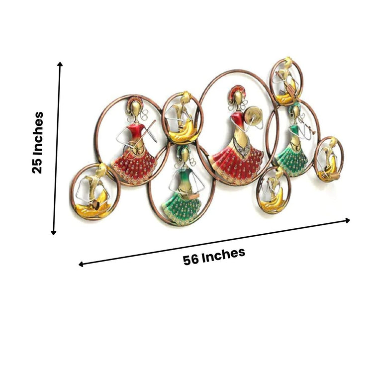 This 9 Musician Dolls Wall Art is perfect for adding a touch of style to any guest room. Featuring a backlit design, it will add warmth and ambience to the space, making it inviting for your guests. At 56 x 25 inches in size, it will be an eye-catching focal point for the room.Perfect for your living room, bedroom, hall, office reception, guest room, and hotel reception The product is packed by professionals for safe delivery Designed to make your home look complete SIZE: 56 x 25 inches. Hans Art