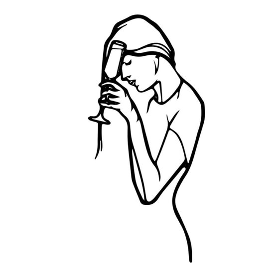 Elevate your space with our Woman with Wine Metal Wall Art. Crafted with intricate details, this stunning piece is sure to make a statement in any room. Perfect for wine lovers and art enthusiasts, it adds a touch of sophistication and elegance to your home decor. Cheers to style and ambian-Measures 20 x 28 Inches-Constructed of High Quality Metal ✅Anti-rust powder coating used for long lasting finish