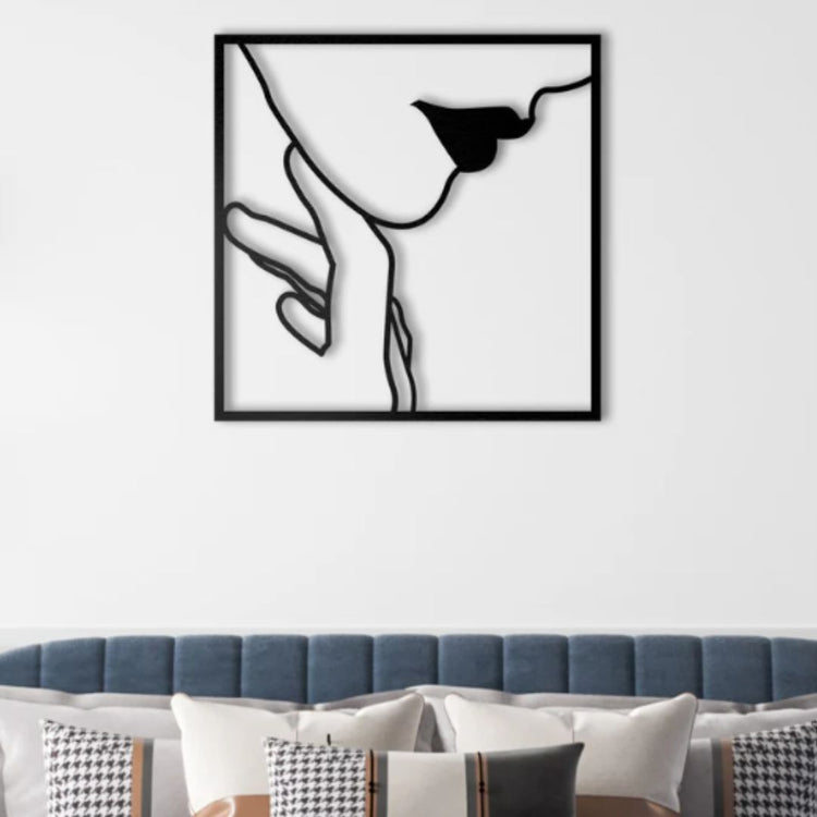 Introduce an earthy feel to your living room with our Woman with Leaves Metal Wall Art. Crafted from high-quality metal, this beautiful piece features intricate cutouts of a woman surrounded by leaves. Add a touch of nature to your space and enhance its aesthetic appeal-Measures 27 x 27 Inches-Constructed of High Quality Metal-Anti-rust powder coating used for long lasting finish Hanging Mechanism included Perfect for your living room, bedroom, hall, office reception, guest room, and hotel reception