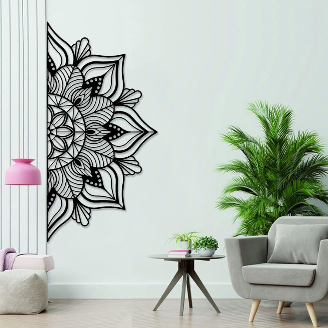 Big Metal Mandala Wall Art for Living Room Hansart