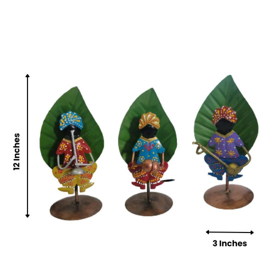 Metal Table Decor by Hans Art Expertly crafted by artisans in Jodhpur, India Made of High quality Wrought Iron Metal It feature an anti-rust powder coating for a long-lasting finish Finished with a Hand Brush Painting and lacquer for a smooth and polished look Perfect for your living room, bedroom, hall, office reception, guest room, and hotel reception Size: 3 x 12 Inches The product is packed by professionals for safe delivery Designed to make your home look complete