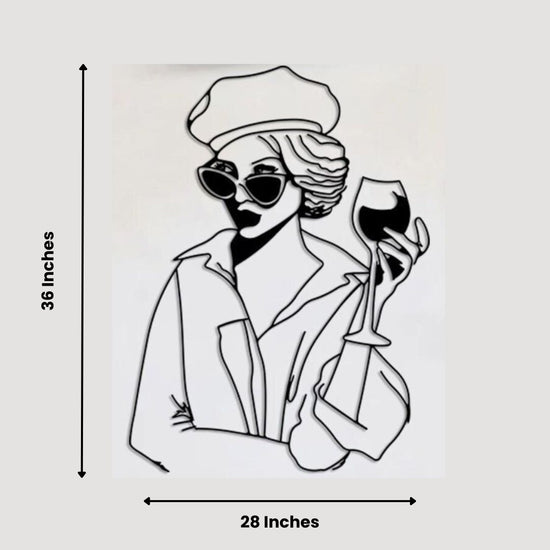 This unique piece will add a touch of elegance to any room. Elevate your interior design with this expertly crafted piece-Measures 28 x 36 inches-Constructed of High Quality Metal-Anti-rust powder coating used for long lasting finish Hanging Mechanism included Perfect for your living room, bedroom, hall, office reception, guest room, and hotel reception