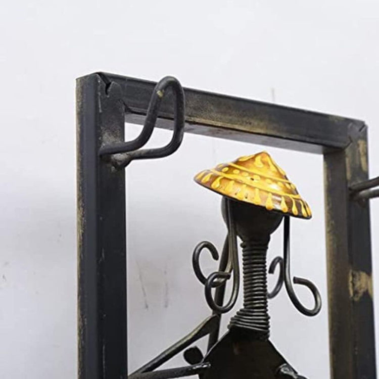 Metal Wall Decor by Hansart Total Wall Coverage Area: 6 x 36 Inches Made of Premium-Quality Iron Metal Anti-rust powder coating used Hanging Mechanism included Perfect for your living room, bedroom, hall, office reception, guest room, and hotel reception The product is packed by professionals for safe delivery Designed to make your home look complete "Hansart Made In India because India itself is an art".