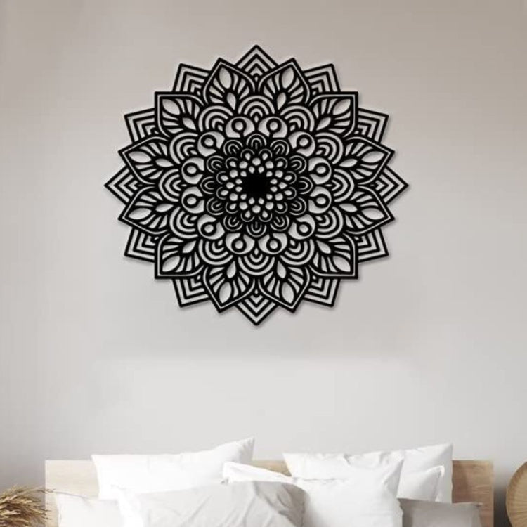 This unique piece will add a touch of elegance to any room. Elevate your interior design with this expertly crafted piece-Measures 32 x 32 Inches-Constructed of High Quality Metal-Anti-rust powder coating used for long lasting finish Hanging Mechanism included Perfect for your living room, bedroom, hall, office reception, guest room, and hotel reception The product is packed by professionals for safe delivery