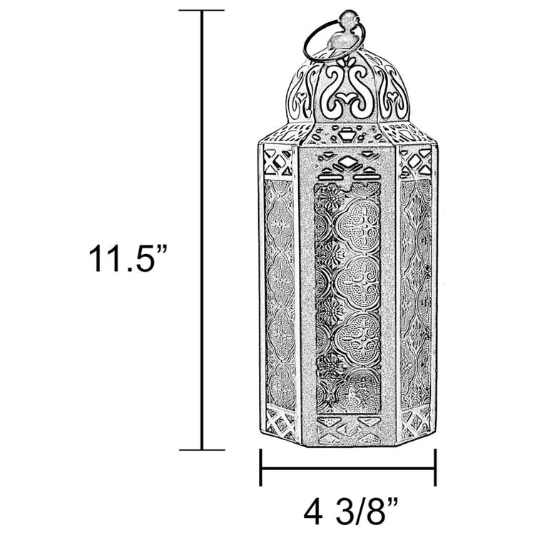 Vintage Moroccan Style Lantern with Pink Glass Panels, 11.5 Inch-Hansart-Hansart, Add a touch of exotic charm and vibrant color to your space with this stunning Moroccan Style Lantern. Featuring intricate metalwork and beautiful pink embossed glass panels, this lantern casts a warm, enchanting glow. Perfect for both indoor and outdoor settings, it’s ideal for creating a cozy ambiance during parties, romantic dinners, or quiet evenings on the patio. The hinged door makes it easy to place a candle inside, and