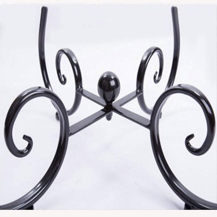 Elegant Round Side Table with Wrought Iron Scroll Base and Wooden Top-Hansart, Tables, Add a touch of timeless elegance to your space with this Elegant Round Side Table, featuring a smooth wooden tabletop and an intricately designed wrought iron base. With its graceful scrollwork and classic design, this table is the perfect blend of style and functionality. Measuring 40cm in diameter and 55cm in height, it’s an ideal choice as an end table, coffee table, or accent piece for both indoor and outdoor settings