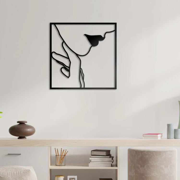 Introduce an earthy feel to your living room with our Woman with Leaves Metal Wall Art. Crafted from high-quality metal, this beautiful piece features intricate cutouts of a woman surrounded by leaves. Add a touch of nature to your space and enhance its aesthetic appeal-Measures 27 x 27 Inches-Constructed of High Quality Metal-Anti-rust powder coating used for long lasting finish Hanging Mechanism included Perfect for your living room, bedroom, hall, office reception, guest room, and hotel reception