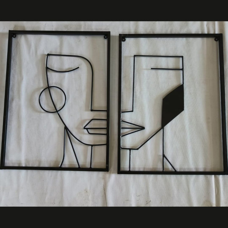 Elevate your living room with our exquisite Half Face Metal Wall Art. Crafted with premium materials, this stunning piece will add a touch of sophistication to any space. Its unique design and intricate details will surely captivate your guests and elevate your interior decor. Elevate your space with this luxurious piece of art. ✅Measures 20 x 28 inches Each ✅Constructed of High Quality Metal ✅Anti-rust powder coating used for long lasting finish