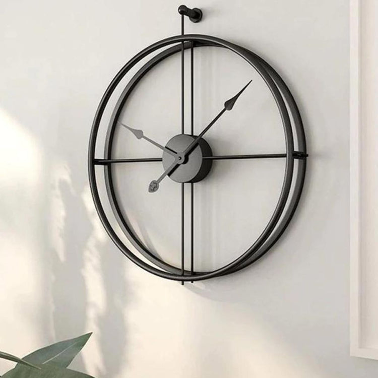 Metal Wall Clock by Hansart Dimensions: 18 x 18 Inches, 24 x 24 Inches, 27 x 27 Inches Made of Premium-Quality Iron Metal Anti-rust powder coating used Hanging Mechanism included Perfect for your living room, bedroom, hall, office reception, guest room, and hotel reception The product is packed by professionals for safe delivery Designed to make your home look complete "Hansart Made In India because India itself is an art".