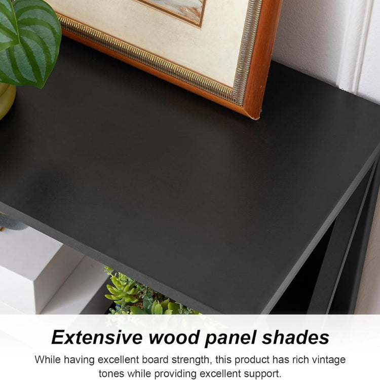 Industrial Bookshelf with Black Metal Frame – Modern Open Display Shelf for Living Room, HANSART, Add a modern industrial touch to your living space with this Tall 5-Tier Metal Frame Bookshelf. Standing at 84 inches tall, this open display shelf features a sleek black design with a durable metal frame and spacious shelves. Its minimalist yet functional design makes it an ideal storage solution for your home office, living room, bedroom, or study. Whether you need a stylish spot for books, decor, plants, or