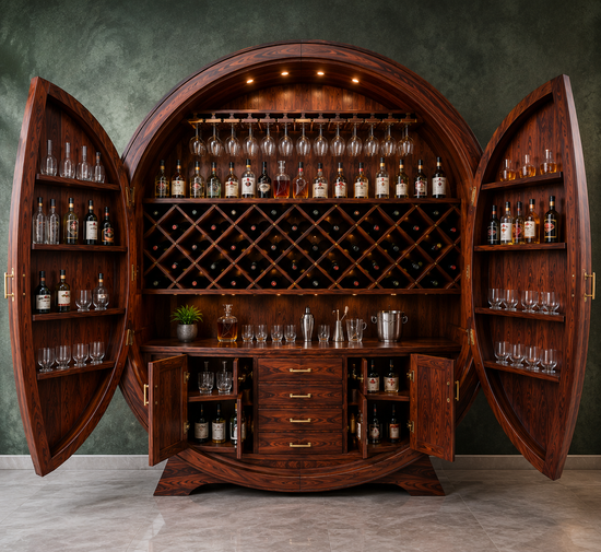 Circular Wine Bar Almirah