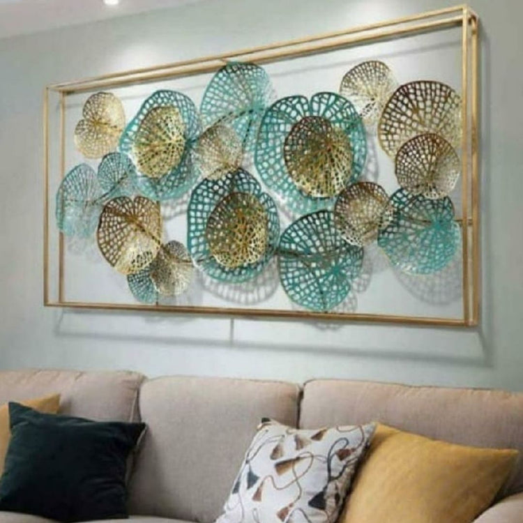 Metal Wall Decor by Hansart Total Wall Coverage Area: 58 x 29 Inches Made of Premium-Quality Iron Metal Anti-rust powder coating used for long lasting finish Hanging Mechanism included Caring Instructions: Convenient Cleaning With Dry Cloth Perfect for your living room, bedroom, hall, office reception, guest room, and hotel reception The product is packed by professionals for safe delivery Designed to make your home look complete "Hansart Made In India because India itself is an art".