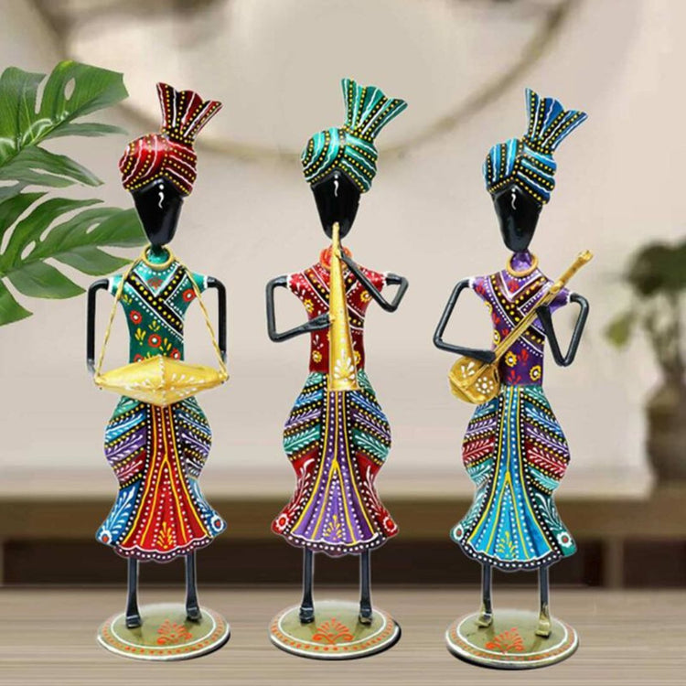 Table Decor By Hans Art Set of 2 Size: L: 3 Inches; H: 13 Inches; W: 3 Inches Expertly crafted by artisans in Jodhpur, India Made of Wrought Iron Metal It feature an anti-rust powder coating for a long-lasting finish Hanging Mechanism included Finished with a spray paint and lacquer for a smooth and polished look Perfect for your living room, bedroom, hall, office reception, guest room, and hotel reception The product is packed by professionals for safe delivery Designed to make your home look complete
