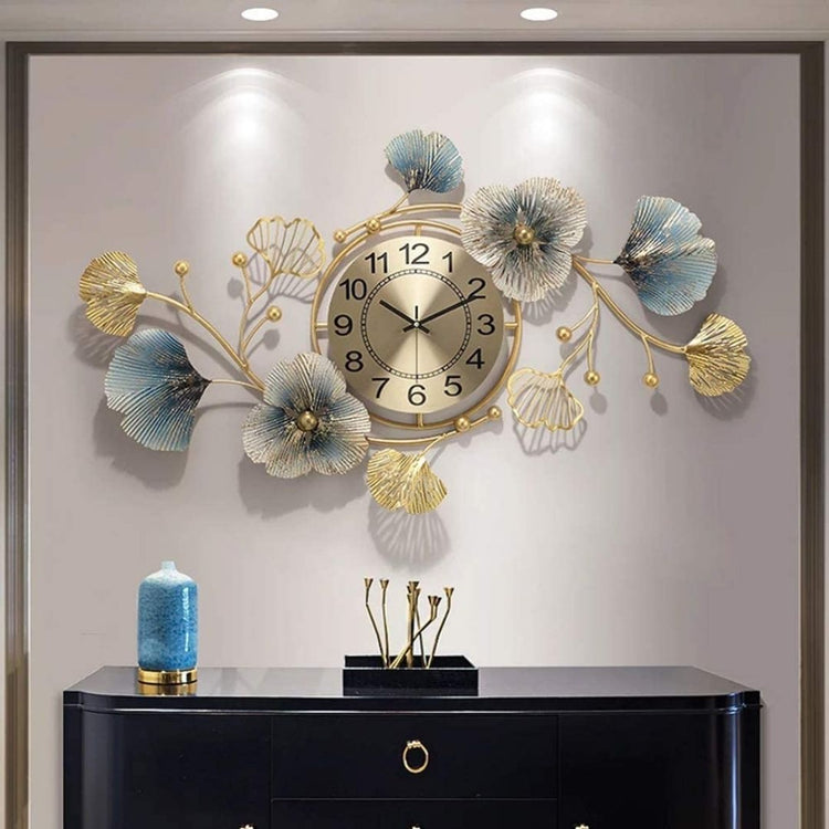 Floral Metal Wall Clock for Living Room and Hall. Metal Wall Decor by Hansart Abstract wall art Total Wall Coverage Area: 48 x 24 Inches Made of Premium-Quality Iron Metal Anti-rust powder coating used Hanging Mechanism included Perfect for your living room, bedroom, hall, office reception, guest room, and hotel reception The product is packed by professionals for safe delivery Designed to make your home look complete "Hansart Made In India because India itself is an art".