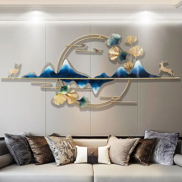 Metal Wall Decor by Hans Art Expertly crafted by artisans in Jodhpur, India Made of best quality Wrought Iron Metal It feature an anti-rust powder coating for a long-lasting finish Finished with a spray paint and lacquer for a smooth and polished look Perfect for your living room, bedroom, hall, office reception, guest room, and hotel reception Total Wall Coverage Area: 53 x 26 Inches The product is packed by professionals for safe delivery Designed to make your home look complete