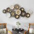 Elegant Multicolor Circles Metal Wall Accent for Living Room and Hall. Metal Wall Decor by Hansart Abstract wall art Total Wall Coverage Area: 52 x 26 Inches Made of Premium-Quality Iron Metal Anti-rust powder coating used Hanging Mechanism included Perfect for your living room, bedroom, hall, office reception, guest room, and hotel reception The product is packed by professionals for safe delivery  Designed to make your home look complete "Hansart Made In India because India itself is an art".