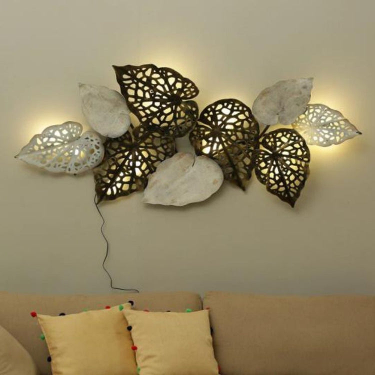 Hansart Special Europian Pan Leaf Metal Wall Art For Living Room (58 x 30 Inches)-Home Decoration-Hansart-abstract metal wall art-Made of Premium-Quality Iron Metal-Perfect for your living room, bedroom, hall, office reception, guest room, and hotel reception-The product is packed by professionals for safe delivery Designed to make your home look complete-"Hansart Made In India because India itself is an art".