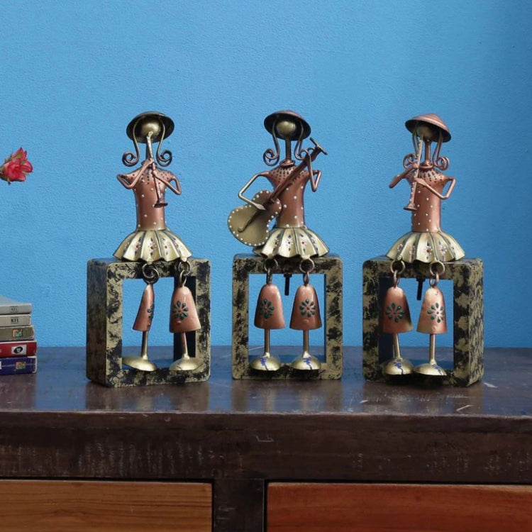 Table Decor By Hans Art Set of 3 Size: 3 x 10 Inches Expertly crafted by artisans in Jodhpur, India Made of Wrought Iron Metal It feature an anti-rust powder coating for a long-lasting finish Hanging Mechanism included Finished with a spray paint and lacquer for a smooth and polished look Perfect for your living room, bedroom, hall, office reception, guest room, and hotel reception The product is packed by professionals for safe delivery Designed to make your home look complete