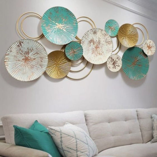 Metal Wall Decor by Hansart Total Wall Coverage Area: 50 x 24 Inches Made of Premium-Quality Iron Metal Anti-rust powder coating used for long lasting finish Hanging Mechanism included Caring Instructions: Convenient Cleaning With Dry Cloth Perfect for your living room, bedroom, hall, office reception, guest room, and hotel reception The product is packed by professionals for safe delivery Designed to make your home look complete "Hansart Made In India because India itself is an art".