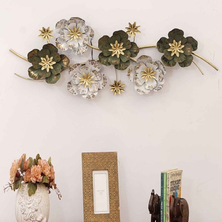 Metal Wall Decor by Hans Art Expertly crafted by artisans in Jodhpur, India Made of best quality Wrought Iron Metal It feature an anti-rust powder coating for a long-lasting finish Finished with a spray paint and lacquer for a smooth and polished look Perfect for your living room, bedroom, hall, office reception, guest room, and hotel reception Total Wall Coverage Area: 48 x 24 Inches The product is packed by professionals for safe delivery Designed to make your home look complete