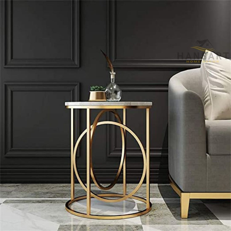 Designer Metallic Table for Living Room N Bedroom-Hansart, Tables, Designer Tables by Hans Art Specifications: Top: 18 x 18 Inches, Height: 24 Inches Metal body base (Rust Free) Premium Quality Metal Construction Hand Crafted Tables Best for your living room, drawing room, guest room, hall and reception The product is packed by professionals for safe delivery Designed to make your home look complete "Hansart Made In India"