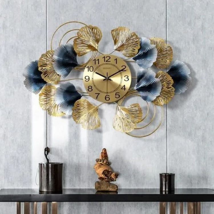 Metal Wall Clock by Hansart Total Wall Coverage Area: 48 x 24 Inches Expertly crafted by artisans in Jodhpur, India Made of Wrought Iron Metal It feature an anti-rust powder coating for a long-lasting finish Finished with a spray paint and lacquer for a smooth and polished look Perfect for your living room, bedroom, hall, office reception, guest room, and hotel reception The product is packed by professionals for safe delivery Designed to make your home look complete