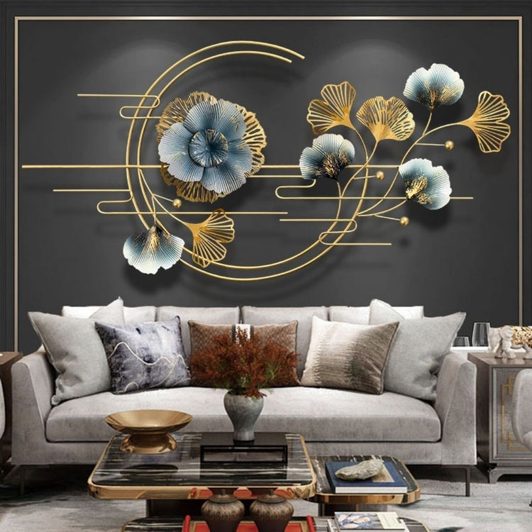 Musical Flowers Premium Metal Wall Art (48 x 24 Inches)-abstract wall art-Hansart-abstract metal wall art-Made of Premium-Quality Iron Metal-Perfect for your living room, bedroom, hall, office reception, guest room, and hotel reception-The product is packed by professionals for safe delivery Designed to make your home look complete-"Hansart Made In India because India itself is an art".