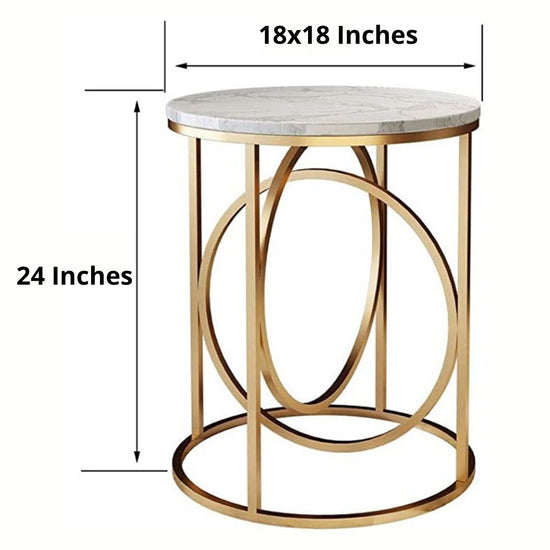 Designer Metallic Table for Living Room N Bedroom-Hansart, Tables, Designer Tables by Hans Art Specifications: Top: 18 x 18 Inches, Height: 24 Inches Metal body base (Rust Free) Premium Quality Metal Construction Hand Crafted Tables Best for your living room, drawing room, guest room, hall and reception The product is packed by professionals for safe delivery Designed to make your home look complete "Hansart Made In India"
