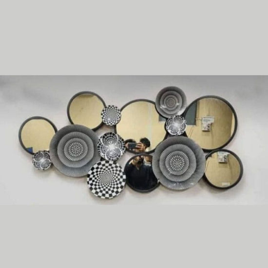 Metal Wall Decor by Hans Art Expertly crafted by artisans in Jodhpur, India Made of best quality Wrought Iron Metal It feature an anti-rust powder coating for a long-lasting finish Finished with a spray paint and lacquer for a smooth and polished look Perfect for your living room, bedroom, hall, office reception, guest room, and hotel reception Total Wall Coverage Area: 50 x 25 Inches The product is packed by professionals for safe delivery Designed to make your home look complete