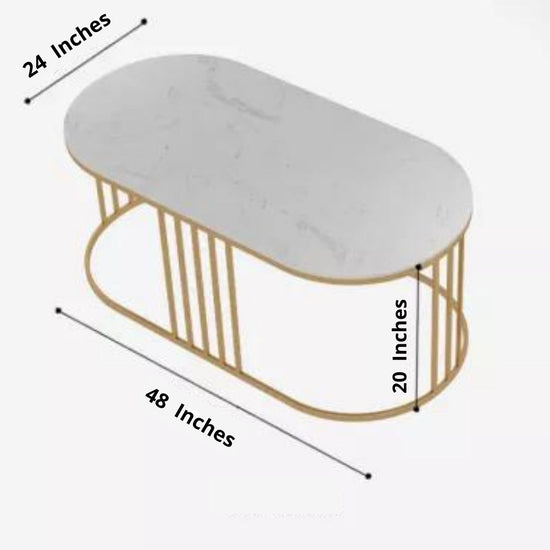 Decorative Long Coffee Table for Guest Room-Hansart, Tables, Designer Tables by Hans Art Specifications: Top: 48 x 24 Inches, Height: 20 Inches The top of the product is made of laminate material on MDF. Metal body base (Rust Free) Premium Quality Metal Construction Hand Crafted Tables Best for your living room, drawing room, guest room, hall and reception The product is packed by professionals for safe delivery Designed to make your home look complete "Hansart Made In India"