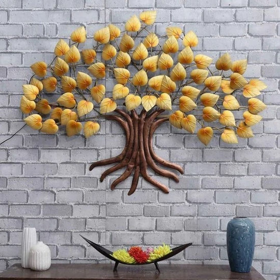 Metal Wall Tree Decor by Hansart Total Wall Coverage Area: 58 x 41 Inches Made of Premium-Quality Iron Metal Anti Rust Powder Coating Used for Long Lasting Finish Hanging Mechanism Included Caring Instructions: Convenient Cleaning With Dry Cloth Perfect for your living room, bedroom, hall, office reception, guest room, and hotel reception The product is packed by professionals for safe delivery Designed to make your home look complete "Hansart Made In India because India itself is an art".
