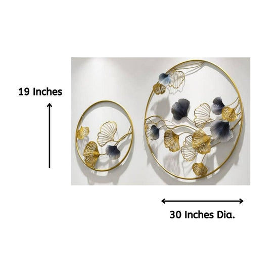 Double Ring Iris Metal Wall Art For Living Room (Big: 30 Inches Dia, Small: 19 Inches Dia.)-Home Decoration-Hansart-abstract metal wall art-Made of Premium-Quality Iron Metal-Perfect for your living room, bedroom, hall, office reception, guest room, and hotel reception-The product is packed by professionals for safe delivery Designed to make your home look complete-"Hansart Made In India because India itself is an art".