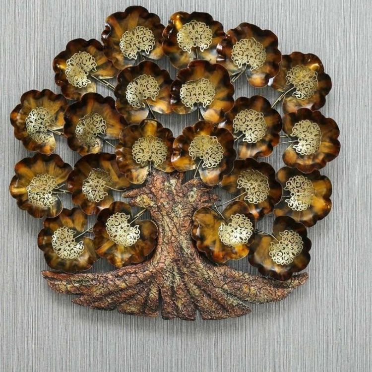 Metal Wall Tree Decor by Hansart Nature Wall Art Total Wall Coverage Area: 30 x 30 Inches Made of Premium-Quality Iron Metal Anti-rust powder coating used Hanging Mechanism included Perfect for your living room, bedroom, hall, office reception, guest room, and hotel reception The product is packed by professionals for safe delivery Designed to make your home look complete "Hansart Made In India because India itself is an art".