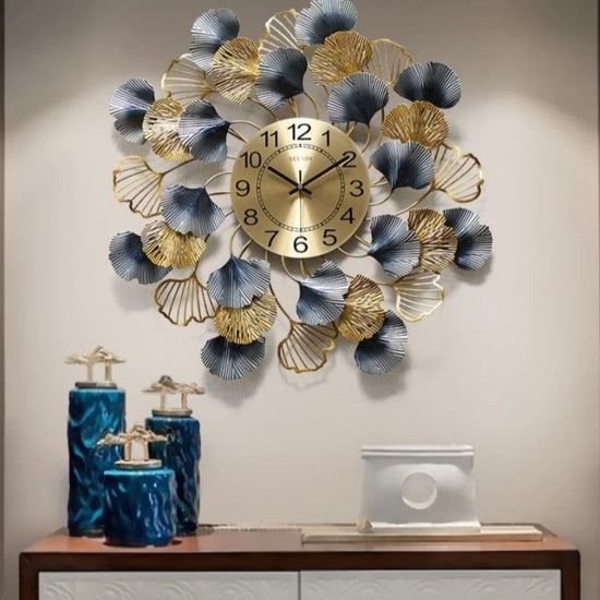 Metal Wall Clock by Hansart Total Wall Coverage Area: 32 x 32 Inches Expertly crafted by artisans in Jodhpur, India Made of Wrought Iron Metal It feature an anti-rust powder coating for a long-lasting finish Finished with a spray paint and lacquer for a smooth and polished look Perfect for your living room, bedroom, hall, office reception, guest room, and hotel reception The product is packed by professionals for safe delivery Designed to make your home look complete