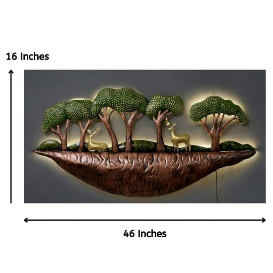 Hansart Special Nature Wall Art for Living Room (46 x 16 Inches)-Home Decoration-Metal Wall Tree by Hansart Made of Premium-Quality Iron Metal Perfect for your living room, bedroom, hall, office reception, guest room, and hotel reception The product is packed by professionals for safe delivery Designed to make your home look complete "Hansart Made In India because India itself is an art".