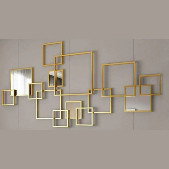 Metal Wall Decor by Hans Art Expertly crafted by artisans in Jodhpur, India Made of best quality Wrought Iron Metal It feature an anti-rust powder coating for a long-lasting finish Finished with a spray paint and lacquer for a smooth and polished look Perfect for your living room, bedroom, hall, office reception, guest room, and hotel reception Total Wall Coverage Area: 50 x 24 Inches The product is packed by professionals for safe delivery Designed to make your home look complete