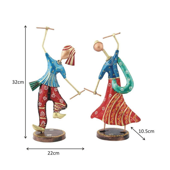 Table Decor By Hans Art Set of 2 Size: 4 x 12.6 Inches Expertly crafted by artisans in Jodhpur, India Made of Wrought Iron Metal It feature an anti-rust powder coating for a long-lasting finish Hanging Mechanism included Finished with a spray paint and lacquer for a smooth and polished look Perfect for your living room, bedroom, hall, office reception, guest room, and hotel reception The product is packed by professionals for safe delivery Designed to make your home look complete