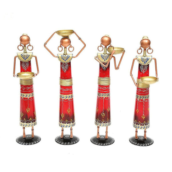 Table Decor By Hans Art Set of 4 Size: 3 x 13.5 Inches Expertly crafted by artisans in Jodhpur, India Made of Wrought Iron Metal It feature an anti-rust powder coating for a long-lasting finish Hanging Mechanism included Finished with a spray paint and lacquer for a smooth and polished look Perfect for your living room, bedroom, hall, office reception, guest room, and hotel reception The product is packed by professionals for safe delivery Designed to make your home look complete