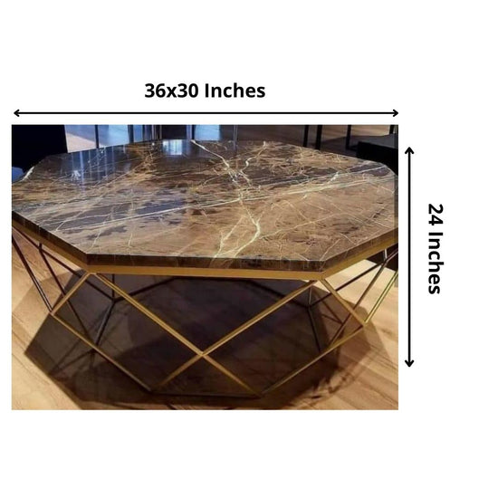 Metal Framed Black Top Decorative Centre Table-Hansart, Tables, Designer Tables by Hans Art Specifications: Top: 36 x 30 Inches, Height: 24 Inches The top of the product is made of laminate material on MDF. Metal body base (Rust Free) Premium Quality Metal Construction Hand Crafted Tables Best for your living room, drawing room, guest room, hall and reception The product is packed by professionals for safe delivery Designed to make your home look complete "Hansart Made In India"