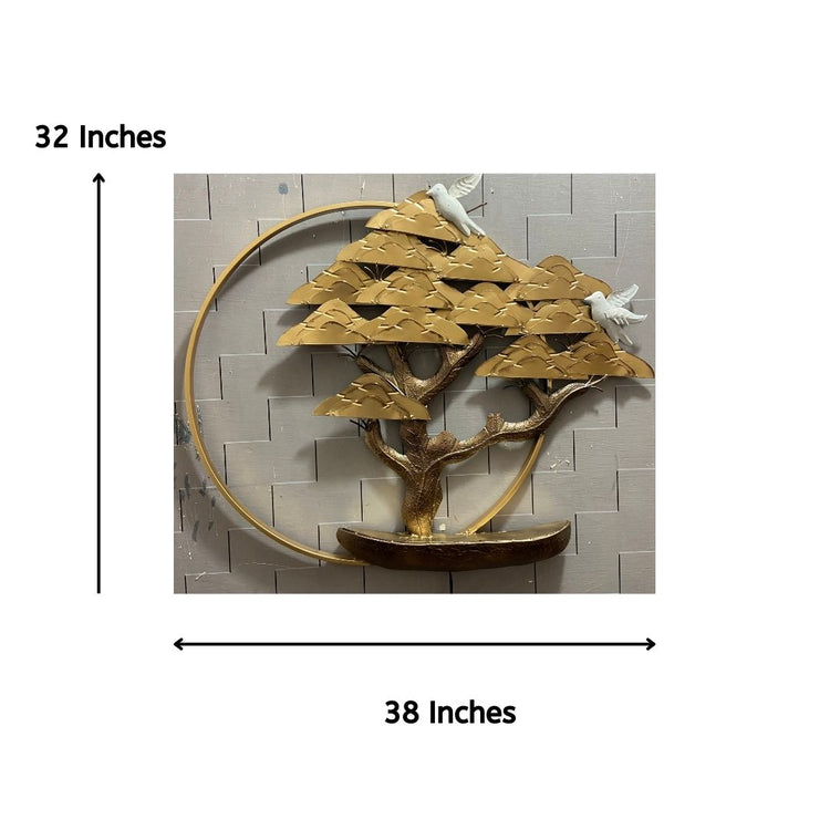 Decorative Mountain Tree Wall Art For Bed Room (38x32 Inches)-Home Decoration-Metal Wall Tree by Hansart Made of Premium-Quality Iron Metal Perfect for your living room, bedroom, hall, office reception, guest room, and hotel reception The product is packed by professionals for safe delivery Designed to make your home look complete "Hansart Made In India because India itself is an art".
