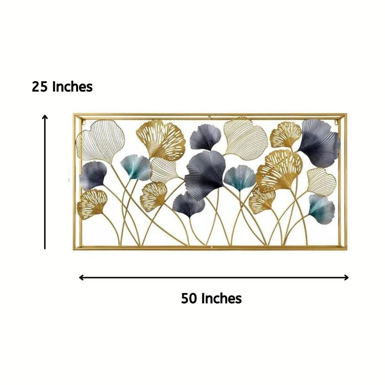 Big Framed Metal Wall Art for living room (50 x 25 Inches)-abstract wall art-Hansart-abstract metal wall art-Made of Premium-Quality Iron Metal-Perfect for your living room, bedroom, hall, office reception, guest room, and hotel reception-The product is packed by professionals for safe delivery Designed to make your home look complete-"Hansart Made In India because India itself is an art".