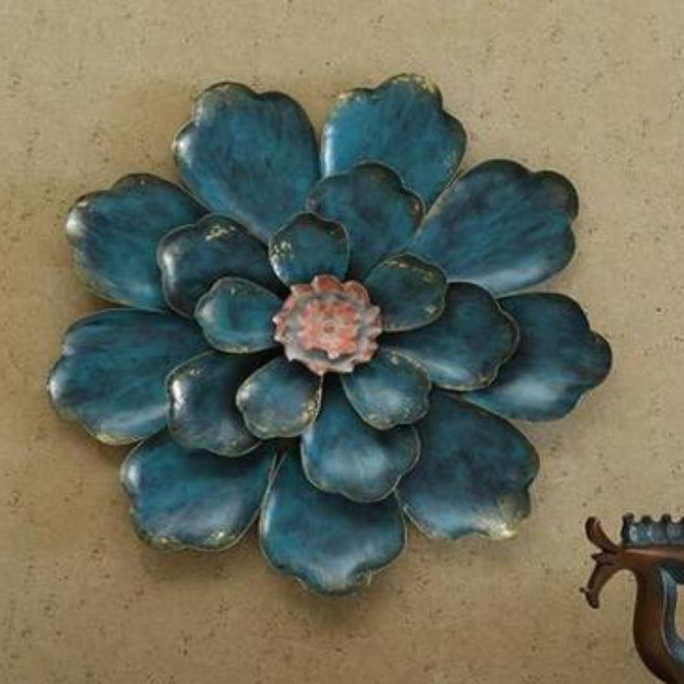Shine Flower Metal Wall Art for Dining Hall (26 Inches Dia)-Home Decoration-Hansart-Metallic Nature Wall Decor by Hansart-Made of Premium-Quality Iron Metal Perfect for your living room, bedroom, hall, office reception, guest room, and hotel reception-The product is packed by professionals for safe delivery-Designed to make your home look complete-"Hansart Made In India because India itself is an art".