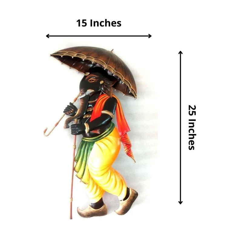 Traditional Wall Decor by Hansart Total Wall Coverage Area: (15 x 25 Inches) High Quality Metallic Construction Hanging Mechanism included Perfect for your living room, bedroom, hall, office reception, guest room, and hotel reception The product is packed by professionals for safe delivery Designed to make your home look complete "Hansart Made In India because India itself is an art".