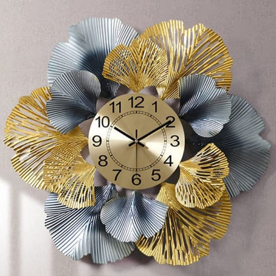 Metal Wall Decor by Hansart Flower Wall Clock Total Wall Coverage Area: 32 x 32 Inches Made of Premium-Quality Iron Metal Anti-rust powder coating used Hanging Mechanism included Perfect for your living room, bedroom, hall, office reception, guest room, and hotel reception The product is packed by professionals for safe delivery Designed to make your home look complete "Hansart Made In India because India itself is an art".