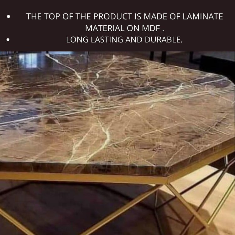 Metal Framed Black Top Decorative Centre Table-Hansart, Tables, Designer Tables by Hans Art Specifications: Top: 36 x 30 Inches, Height: 24 Inches The top of the product is made of laminate material on MDF. Metal body base (Rust Free) Premium Quality Metal Construction Hand Crafted Tables Best for your living room, drawing room, guest room, hall and reception The product is packed by professionals for safe delivery Designed to make your home look complete "Hansart Made In India"